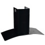 Campana extractora pared 90 cm acero inoxidable 756 m³/h negro