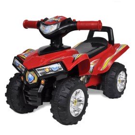 Quad correpasillos infantil con sonidos y luces rojo