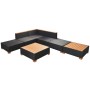 Gartenmöbel und Kissen 7 Stück synthetisches Rattan schwarz von vidaXL, Gartensets - Ref: Foro24-42757, Preis: 651,74 €, Raba...