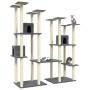 Kratzbaum für Katzen mit dunkelgrauen Sisalpfosten 174 cm von vidaXL, Katzenmöbel - Ref: Foro24-171535, Preis: 148,18 €, Raba...