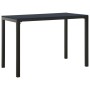 Set de comedor de jardín 3 pzas acero y WPC negro de vidaXL, Conjuntos de jardín - Ref: Foro24-317139, Precio: 197,62 €, Desc...