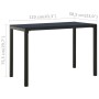 Set de comedor de jardín 3 pzas acero y WPC negro de vidaXL, Conjuntos de jardín - Ref: Foro24-317139, Precio: 197,62 €, Desc...