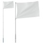 Mástil de bandera telescópico aluminio plateado 5,55 m de vidaXL, Banderas y mangas de viento - Ref: Foro24-153563, Precio: 6...