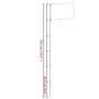 Teleskop-Fahnenmast aus silbernem Aluminium, 5,55 m von vidaXL, Fahnen und Windsäcke - Ref: Foro24-153563, Preis: 62,99 €, Ra...
