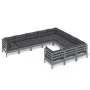 Gartenmöbel 10 Stück und Kissen aus grauem Kiefernholz von vidaXL, Gartensets - Ref: Foro24-3096997, Preis: 852,60 €, Rabatt: %
