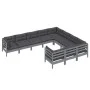 Gartenmöbel 10 Stück und Kissen aus grauem Kiefernholz von vidaXL, Gartensets - Ref: Foro24-3096997, Preis: 852,60 €, Rabatt: %