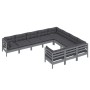 Gartenmöbel 10 Stück und Kissen aus grauem Kiefernholz von vidaXL, Gartensets - Ref: Foro24-3096997, Preis: 852,60 €, Rabatt: %