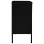 Steel and black tempered glass sideboard 75x35x70 cm by vidaXL, Sideboards - Ref: Foro24-336073, Price: 168,84 €, Discount: %