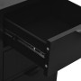 Steel and black tempered glass sideboard 75x35x70 cm by vidaXL, Sideboards - Ref: Foro24-336073, Price: 168,84 €, Discount: %