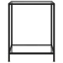 Mesa consola vidrio templado transparente 60x35x75 cm