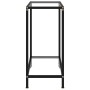 Mesa consola vidrio templado transparente 60x35x75 cm