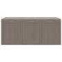 Caja de almacenaje para jardín 270 L PP aspecto madera marrón