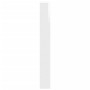 Mueble zapatero con espejo 4 niveles blanco brillo 63x17x134 cm
