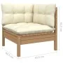Gartenmöbel 6-teilig und Kissen aus honigbraunem Kiefernholz von vidaXL, Gartensets - Ref: Foro24-3097082, Preis: 571,45 €, R...