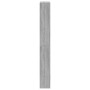 Mueble zapatero con espejo 4 niveles gris Sonoma 63x17x134 cm
