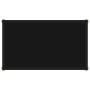 Mesa de consola negro vidrio templado 60x35x75 cm