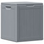 Caja de almacenaje para jardín 90L PP aspecto madera gris