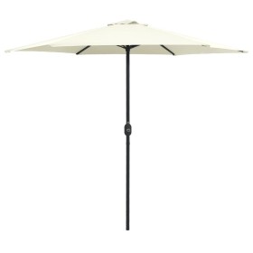 Garden umbrella and sand white aluminum pole 270x246 cm by vidaXL, Umbrellas - Ref: Foro24-47345, Price: 58,48 €, Discount: %