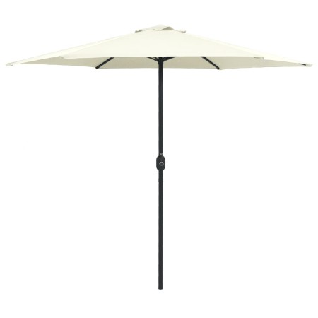Sombrilla de jardín y palo de aluminio blanco arena 270x246 cm de vidaXL, Sombrillas - Ref: Foro24-47345, Precio: 58,79 €, De...