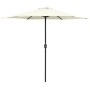 Sombrilla de jardín y palo de aluminio blanco arena 270x246 cm de vidaXL, Sombrillas - Ref: Foro24-47345, Precio: 58,79 €, De...