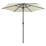 Sombrilla de jardín y palo de aluminio blanco arena 270x246 cm de vidaXL, Sombrillas - Ref: Foro24-47345, Precio: 58,79 €, De...