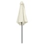 Sombrilla de jardín y palo de aluminio blanco arena 270x246 cm de vidaXL, Sombrillas - Ref: Foro24-47345, Precio: 58,79 €, De...