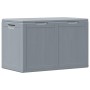 Caja de almacenaje para jardín 180 L PP aspecto madera gris