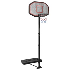 Canasta de baloncesto polietileno negro 258-363 cm