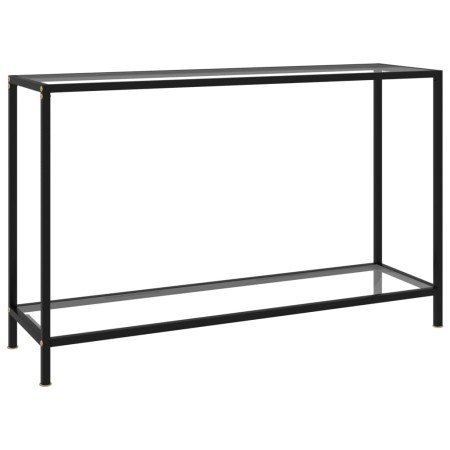 Mesa de consola transparente vidrio templado 120x35x75 cm en Mesas auxiliares | Comprar online en Foro24