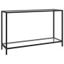 Mesa de consola transparente vidrio templado 120x35x75 cm
