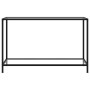 Mesa de consola transparente vidrio templado 120x35x75 cm