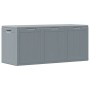 Caja de almacenaje para jardín 270 L PP aspecto madera gris