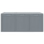 Caja de almacenaje para jardín 270 L PP aspecto madera gris