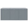 Caja de almacenaje para jardín 270 L PP aspecto madera gris