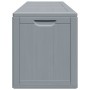 Caja de almacenaje para jardín 270 L PP aspecto madera gris