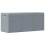 Caja de almacenaje para jardín 270 L PP aspecto madera gris