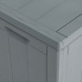 Caja de almacenaje para jardín 270 L PP aspecto madera gris