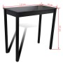 Hoher schwarzer MDF-Tisch 115x55x107 cm von vidaXL, Küchen- und Esstische - Ref: Foro24-240378, Preis: 124,67 €, Rabatt: %