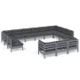 13-piece garden furniture set with gray pine wood cushions by vidaXL, Garden sets - Ref: Foro24-3097285, Price: 1,00 €, Disco...