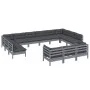 13-piece garden furniture set with gray pine wood cushions by vidaXL, Garden sets - Ref: Foro24-3097285, Price: 1,00 €, Disco...