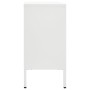 Sideboard aus Stahl und weißem Hartglas, 75 x 35 x 70 cm von vidaXL, Sideboards - Ref: Foro24-336074, Preis: 148,16 €, Rabatt: %