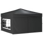 Faltbares Partyzelt mit Seitenwänden anthrazit 3x3 m von vidaXL, Zelte und Pavillons - Ref: Foro24-93523, Preis: 152,64 €, Ra...