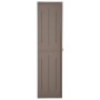 Armario almacenaje de jardín PP apariencia madera 65x45x172 cm