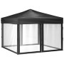 Carpa para fiestas plegable con paredes gris antracita 3x3 m