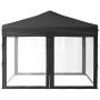 Carpa para fiestas plegable con paredes gris antracita 3x3 m