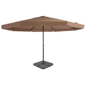 Garden umbrella with portable taupe base by vidaXL, Umbrellas - Ref: Foro24-276324, Price: 332,11 €, Discount: %