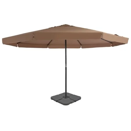 Garden umbrella with portable taupe base by vidaXL, Umbrellas - Ref: Foro24-276324, Price: 332,11 €, Discount: %