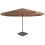 Garden umbrella with portable taupe base by vidaXL, Umbrellas - Ref: Foro24-276324, Price: 332,11 €, Discount: %