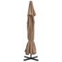 Garden umbrella with portable taupe base by vidaXL, Umbrellas - Ref: Foro24-276324, Price: 314,26 €, Discount: %