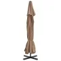 Garden umbrella with portable taupe base by vidaXL, Umbrellas - Ref: Foro24-276324, Price: 332,11 €, Discount: %